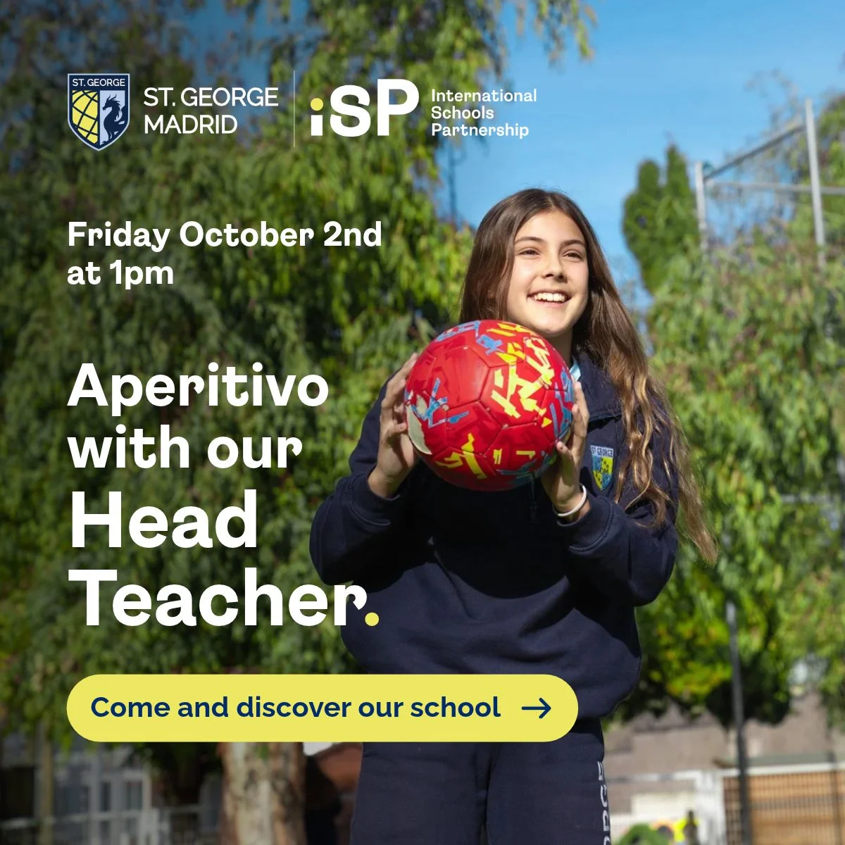 Aperitivo with Head Teacher 2 Oct