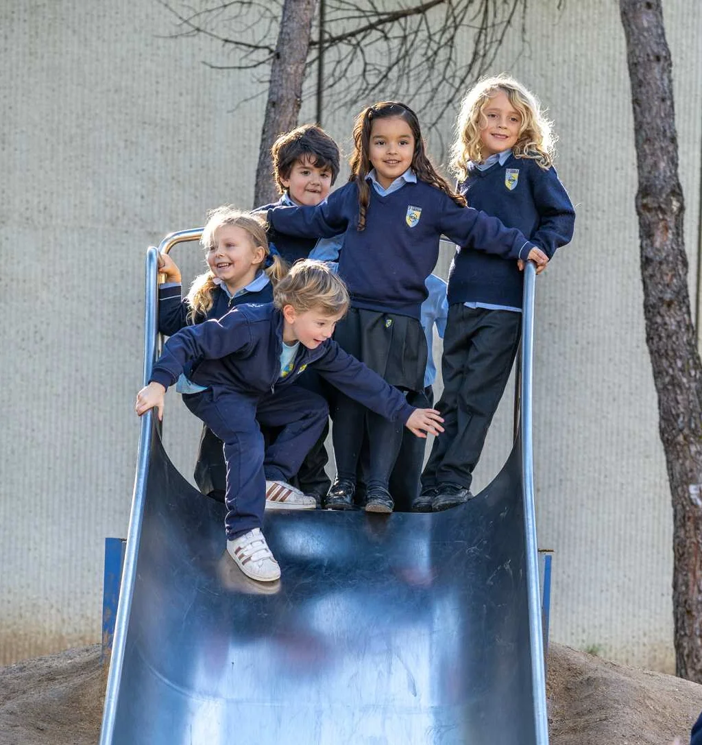 Kids on the slide