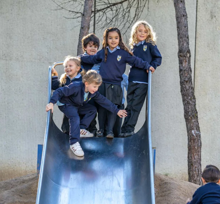 Kids on the slide