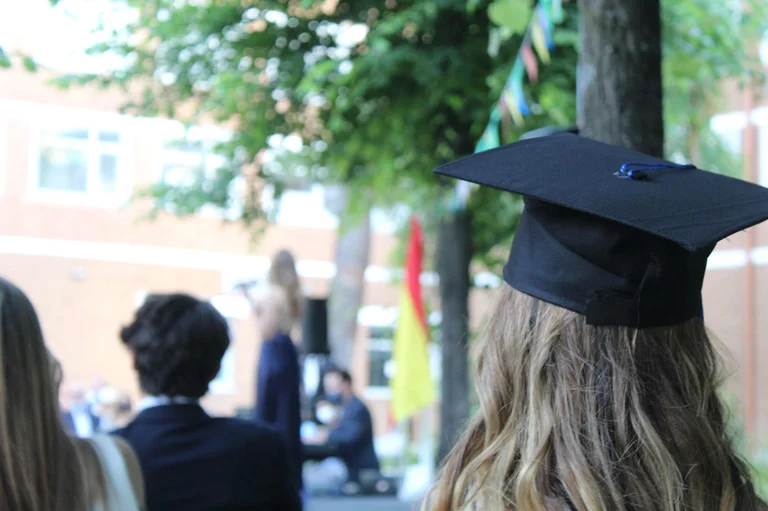 Student with graduation hat